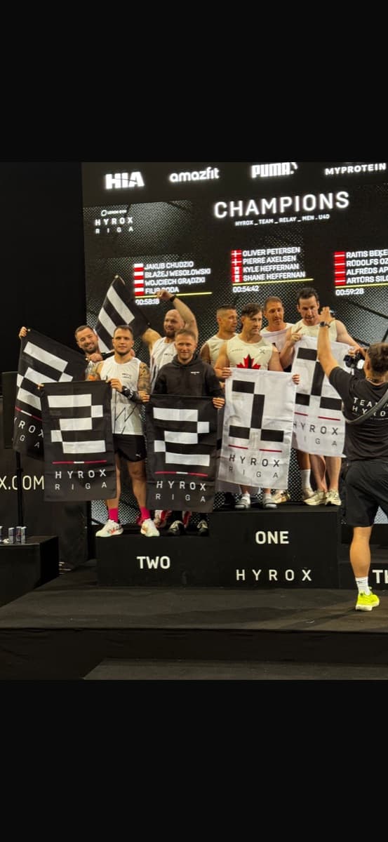 HYROX Riga - podium mistrzów